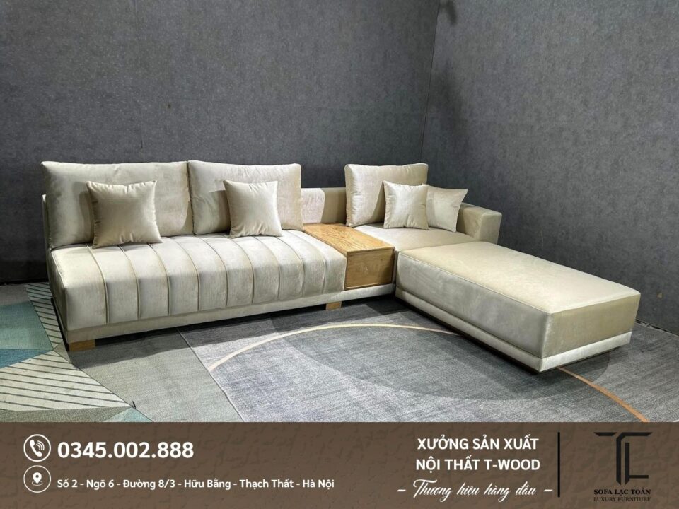Sofa da nỉ - Mẫu 22