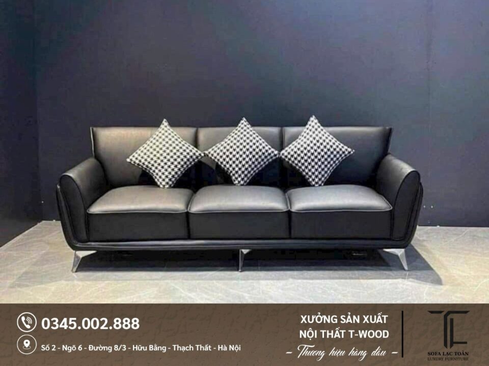 Sofa da nỉ - Mẫu 15