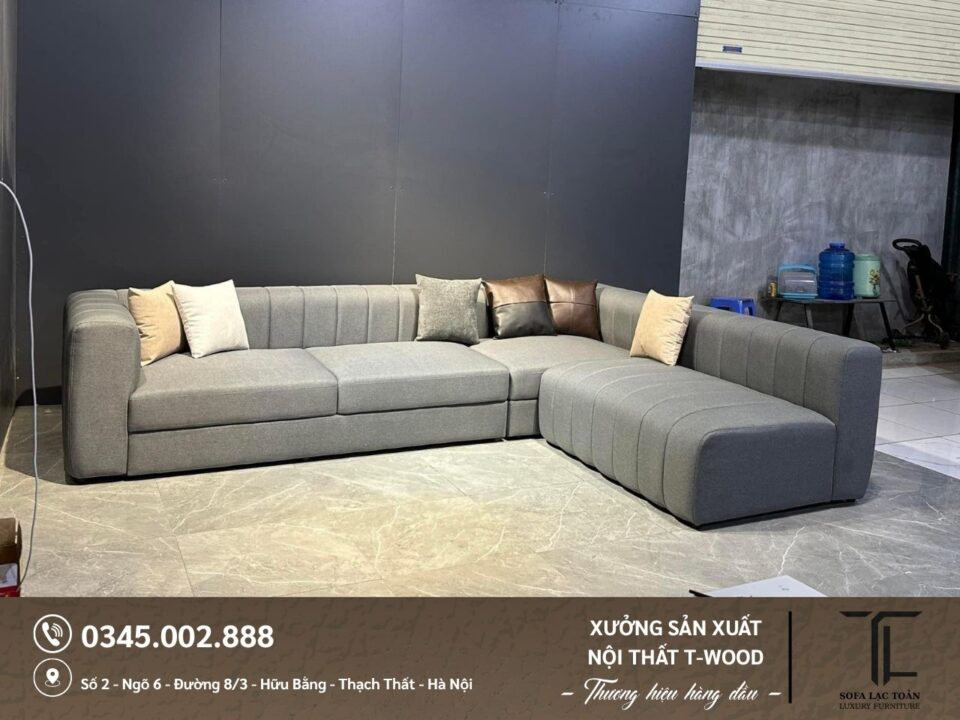 Sofa da nỉ - Mẫu 17