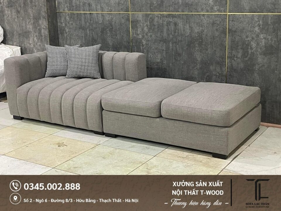 Sofa da nỉ - Mẫu 19