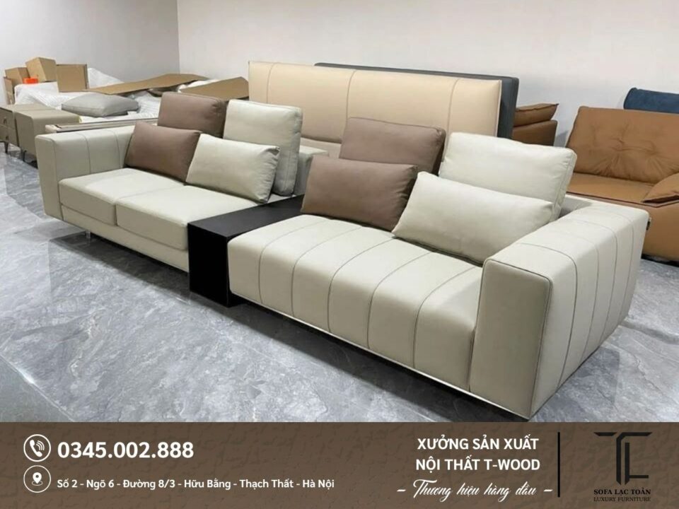 Sofa da nỉ - Mẫu 20