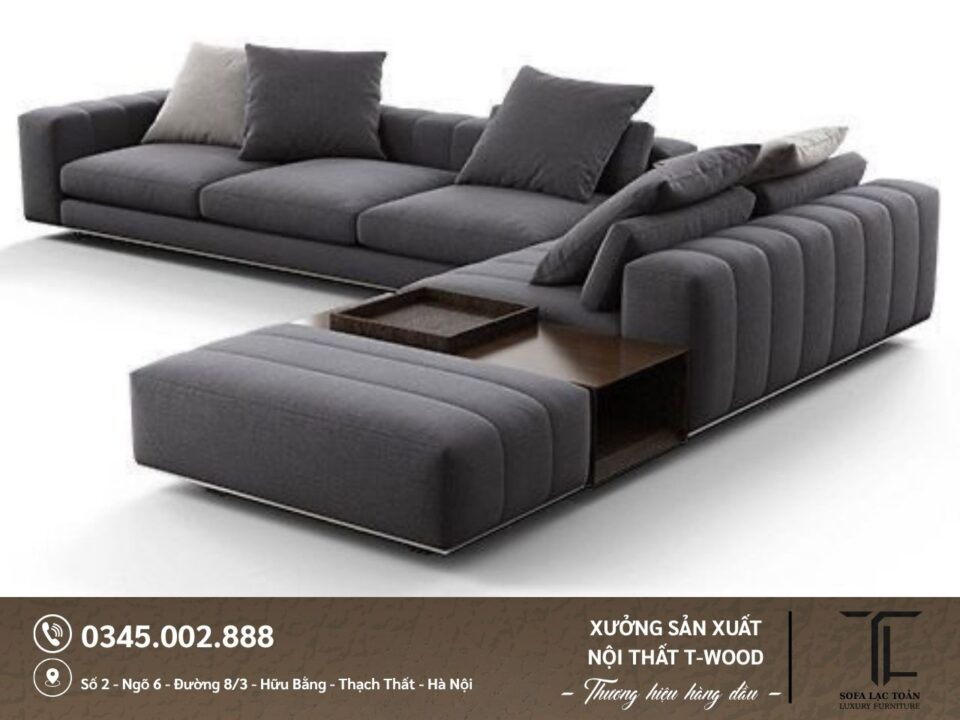 Sofa da nỉ - Mẫu 02