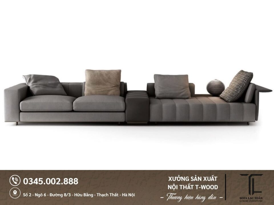 Sofa da nỉ - Mẫu 01