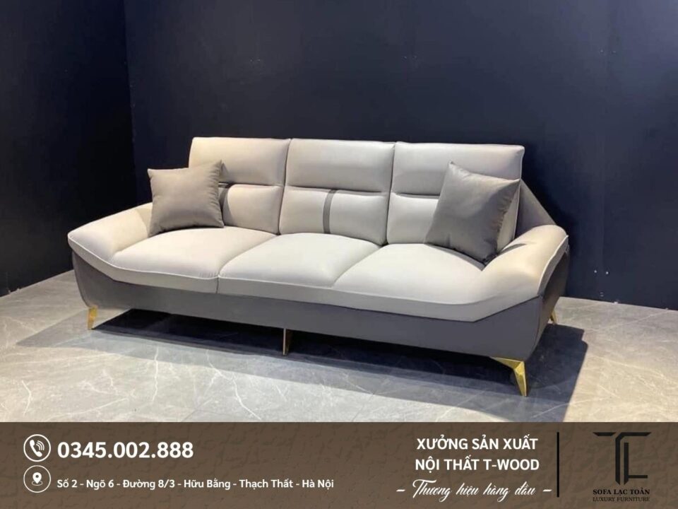 Sofa da nỉ - Mẫu 07