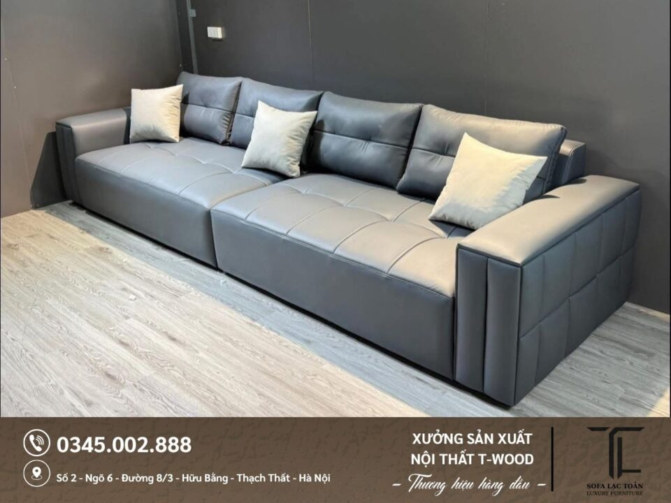 Sofa da nỉ - Mẫu 05