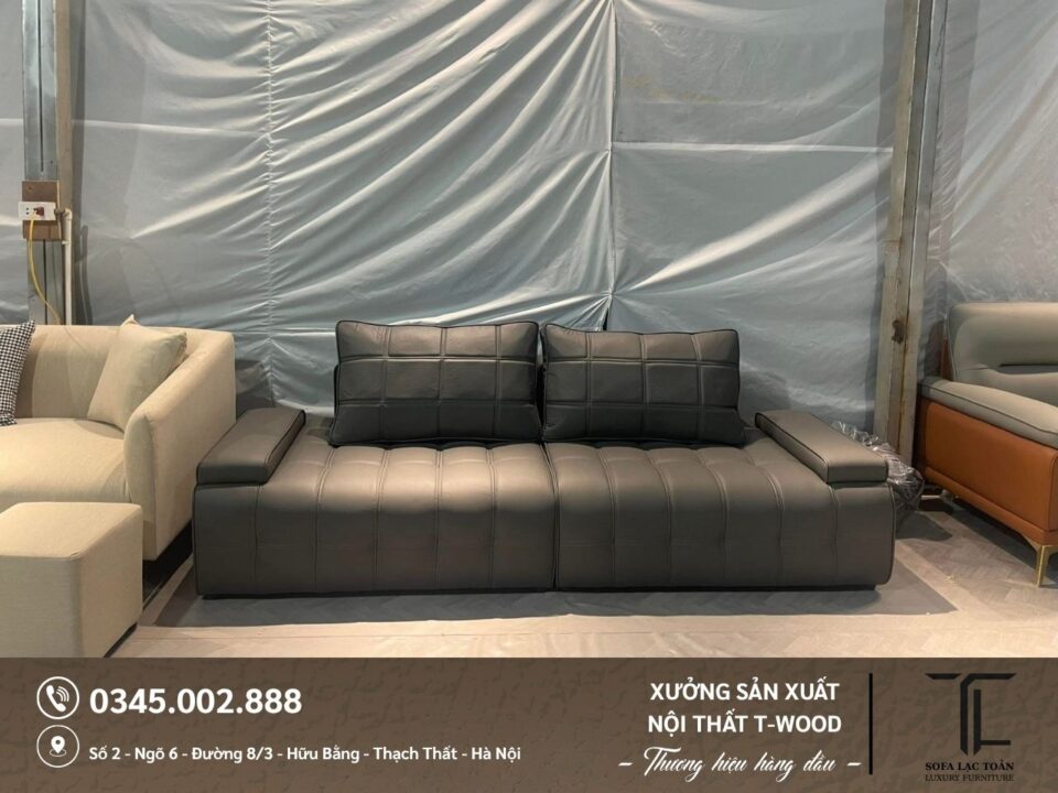 Sofa da nỉ - Mẫu 10