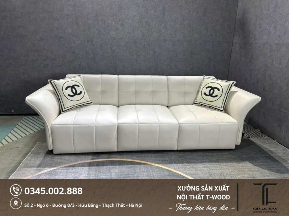 Sofa da nỉ - Mẫu 09