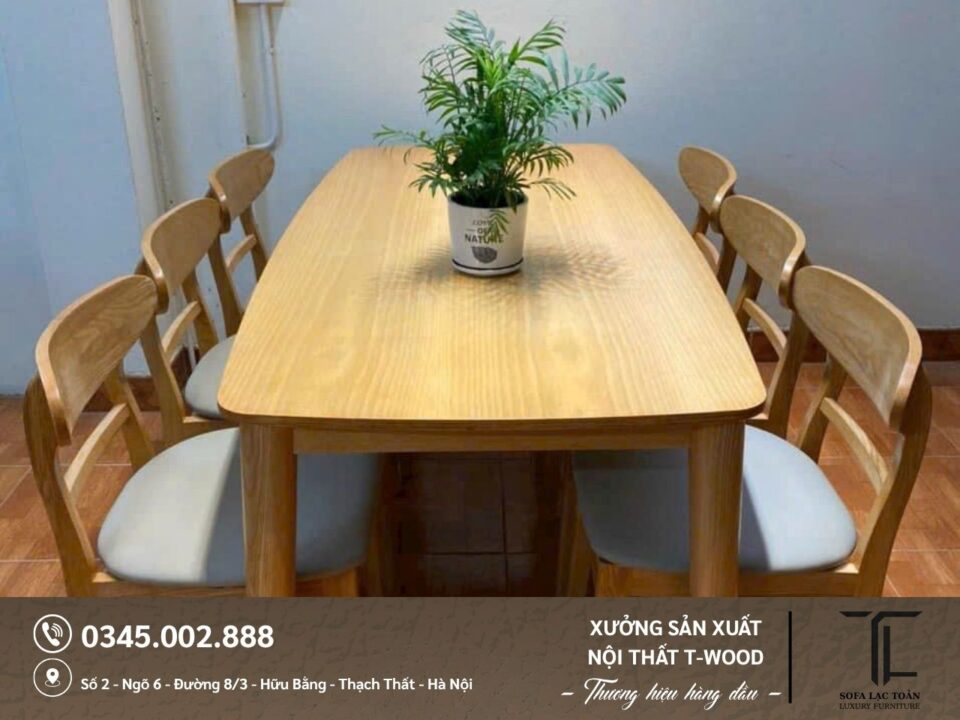 Bộ bàn ghế ăn - Mẫu 04