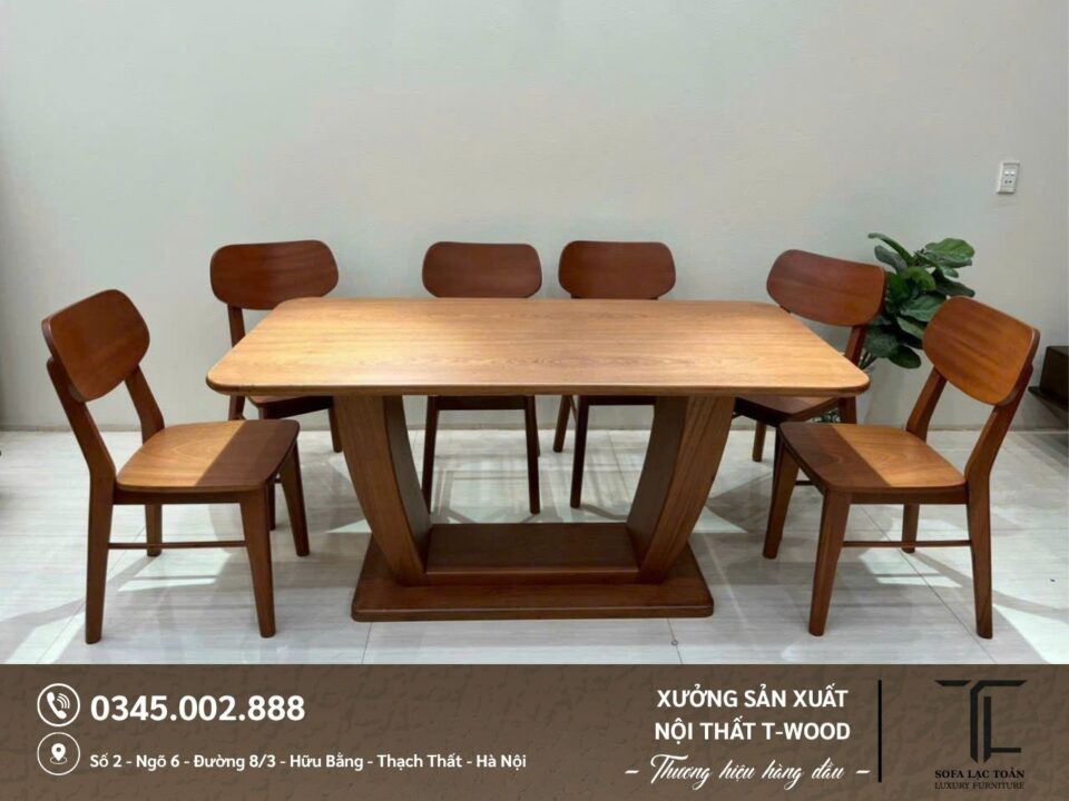 Bộ bàn ghế ăn - Mẫu 15