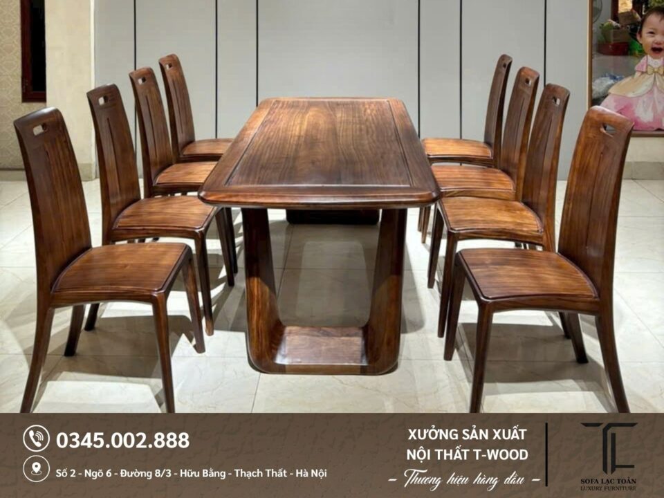 Bộ bàn ghế ăn - Mẫu 12