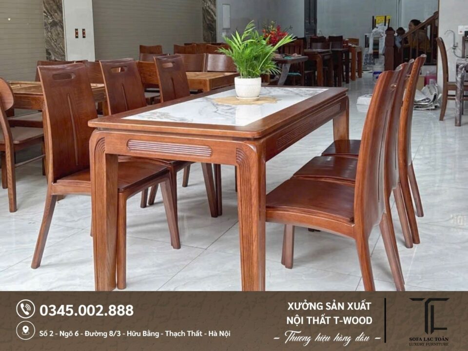 Bộ bàn ghế ăn - Mẫu 08