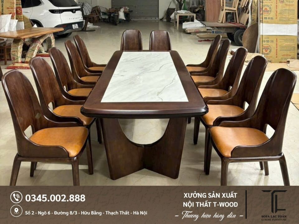 Bộ bàn ghế ăn - Mẫu 06