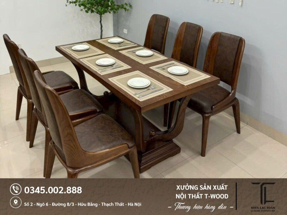 Bộ bàn ghế ăn - Mẫu 07