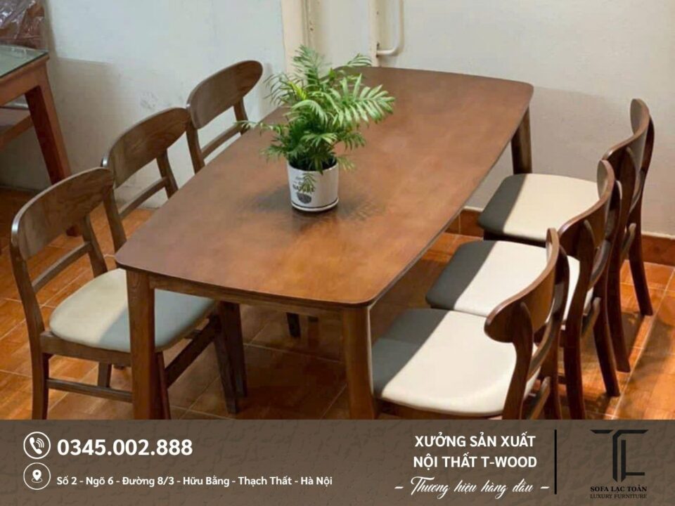 Bộ bàn ghế ăn - Mẫu 01